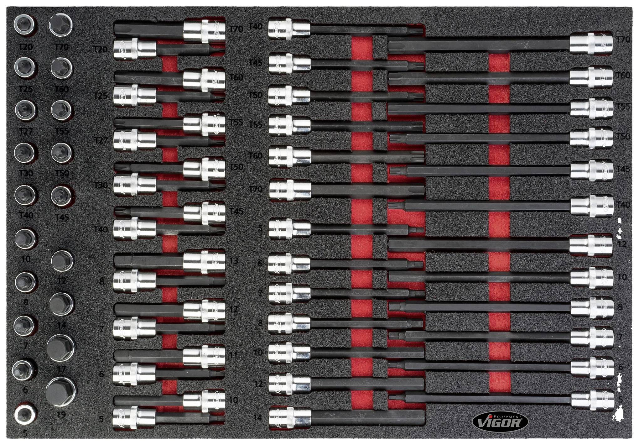 Vigor V4727 KIT inserti per cacciaviti V4727