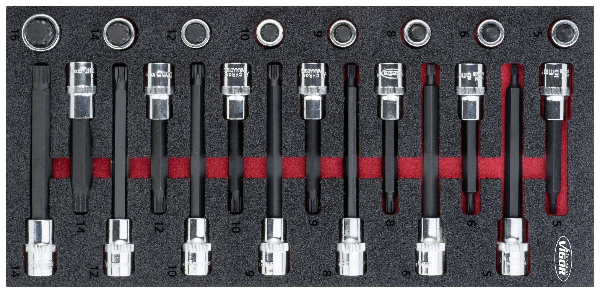 Vigor V5091 KIT inserti per cacciaviti V5091