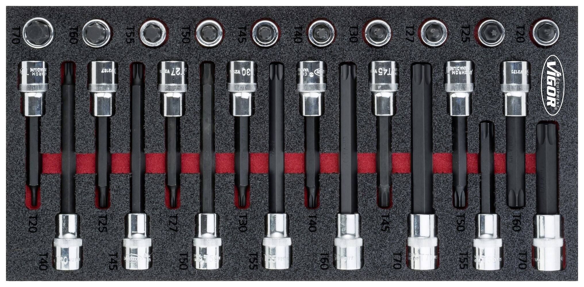 Vigor V5095 KIT inserti per cacciaviti V5095