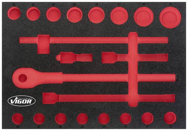 Vigor V5109-L V5109-L penová vložka do kufra  (d x š) 563 mm x 393 mm
