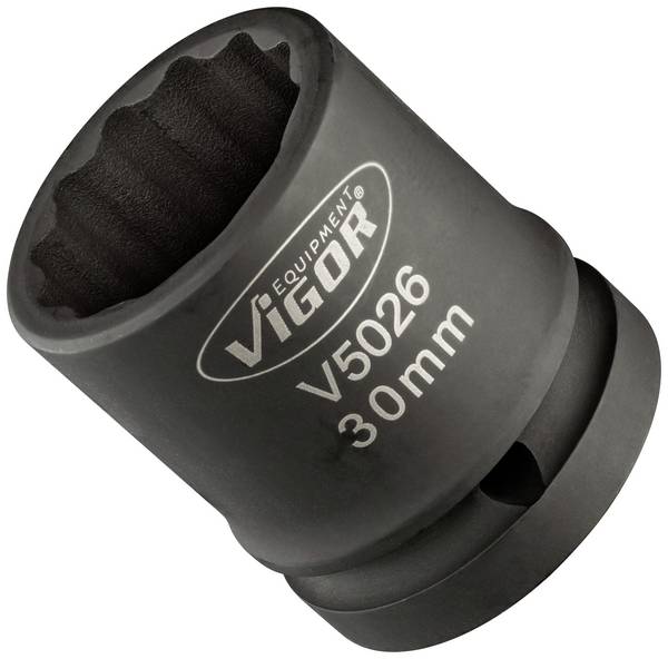 Vigor V5026 V5026 vonkajší dvojitý 6-hranný profil vložka zástrčného kľúča nárazového skrutkovača 30 mm  30 mm   3/4" (20 mm)