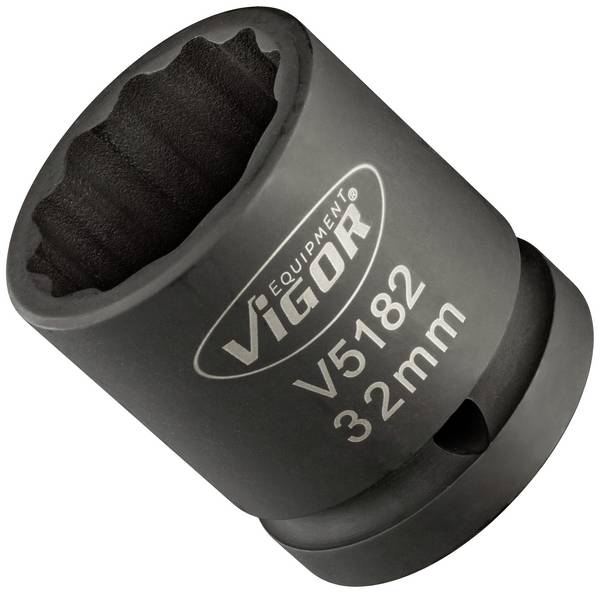 Vigor V5182 V5182 vonkajší dvojitý 6-hranný profil vložka zástrčného kľúča nárazového skrutkovača 32 mm  32 mm   3/4" (20 mm)
