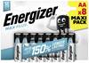 Energizer Max Plus tužková batéria typu AA alkalicko-mangánová, 1.5 V, 8 ks