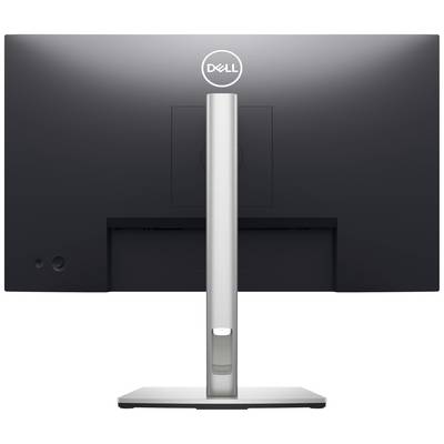 Monitor Dell z pohľadu zozadu, zobrazujúci stojan a jednoduché dizajnové riešenie.