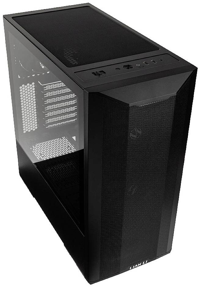 Lian Li LANCOOL II Mesh C Performance RGB midi tower PC skrinka, herné puzdro čierna 3 predinštalované ventilátory, riad-1