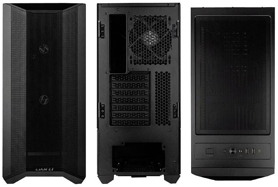 Lian Li LANCOOL II Mesh C Performance RGB midi tower PC skrinka, herné puzdro čierna 3 predinštalované ventilátory, riad-3