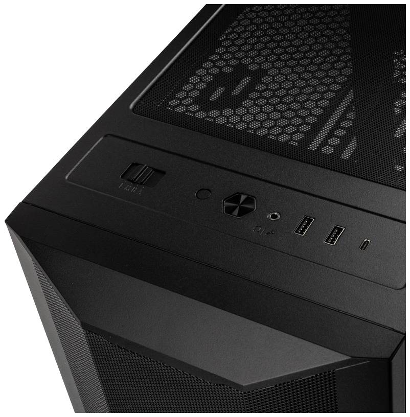 Lian Li LANCOOL II Mesh C Performance RGB midi tower PC skrinka, herné puzdro čierna 3 predinštalované ventilátory, riad-4