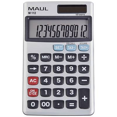 Kalkulačka zobrazuje postupnosť číslic '123456789012'. Kalkulačka má 12 miest, tlačidlá pre základné matematické operácie a daňové výpočty.