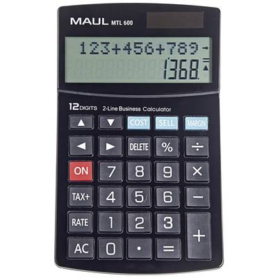 Kalkulačka zobrazuje výpočet '123 + 456 + 789 =' s výsledkom '1368' na displeji, pod ktorým sú funkčné tlačidlá.
