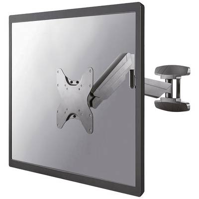 Nastaviteľný stenový držiak na monitor v bočnom pohľade. Držiak je vyrobený z kovu a umožňuje flexibilné nastavenie polohy.