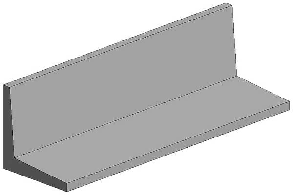 polystyrol uhol L profil (d x š x v) 350 x 4 x 4 mm  3 ks