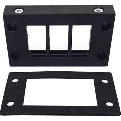 TRU COMPONENTS DVK 10/6 lišta pre zavádzanie káblov Priemer svorky (max.) 16 mm polyamid čierna 1 ks