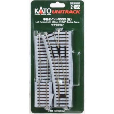 H0 Kato Unitrack 2-852 výhybka, ľavá 215 mm 1 ks
