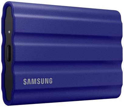 Samsung Portable T7 Shield 2 TB, externý SSD disk, USB 3.1 (Gen 2), modrá