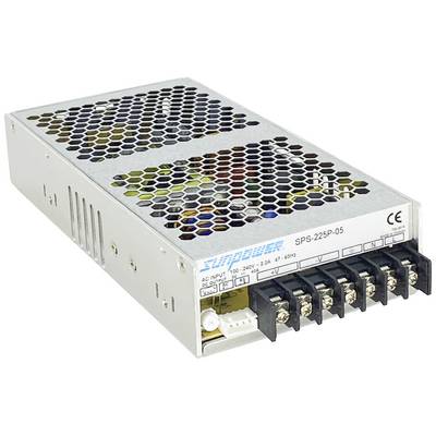 Kovový kryt s vetracími otvormi. Vhodný ako spínaný zdroj SPS-225P-05 pre elektrické zariadenia. Obsahuje pripájacie svorky.