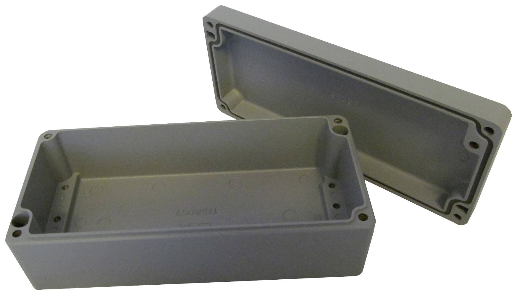 Reltech EfaBox 128-000-398 Universele behuizing 175 x 80 x 57 Aluminium Poedercoating Grijs 1 stuk(s) afbeelding