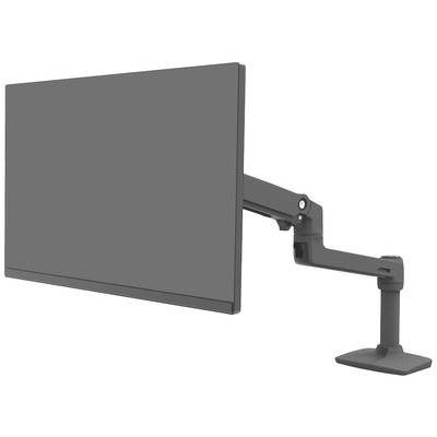 Monitor s flexibilným, nastaviteľným ramenom pripevneným na stole umožňuje rôzne pozorovacie uhly.