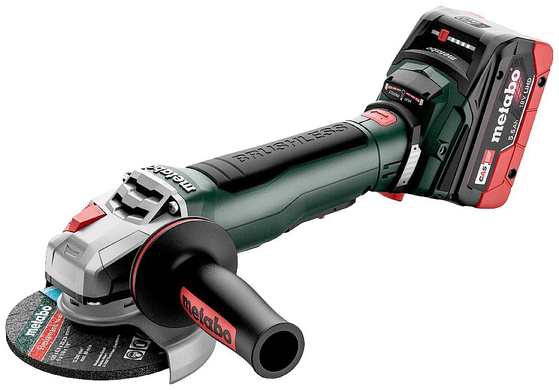 Metabo WPB 18 LT BL 11-125 613059660 Vinkelslip batteridriven 125 mm 18 V 5.5 Ah