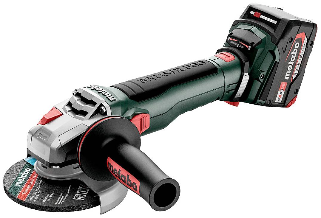 Metabo WB 18 LT BL 11-125 613054650 Vinkelslip batteridriven 125 mm 18 V 5.2 Ah