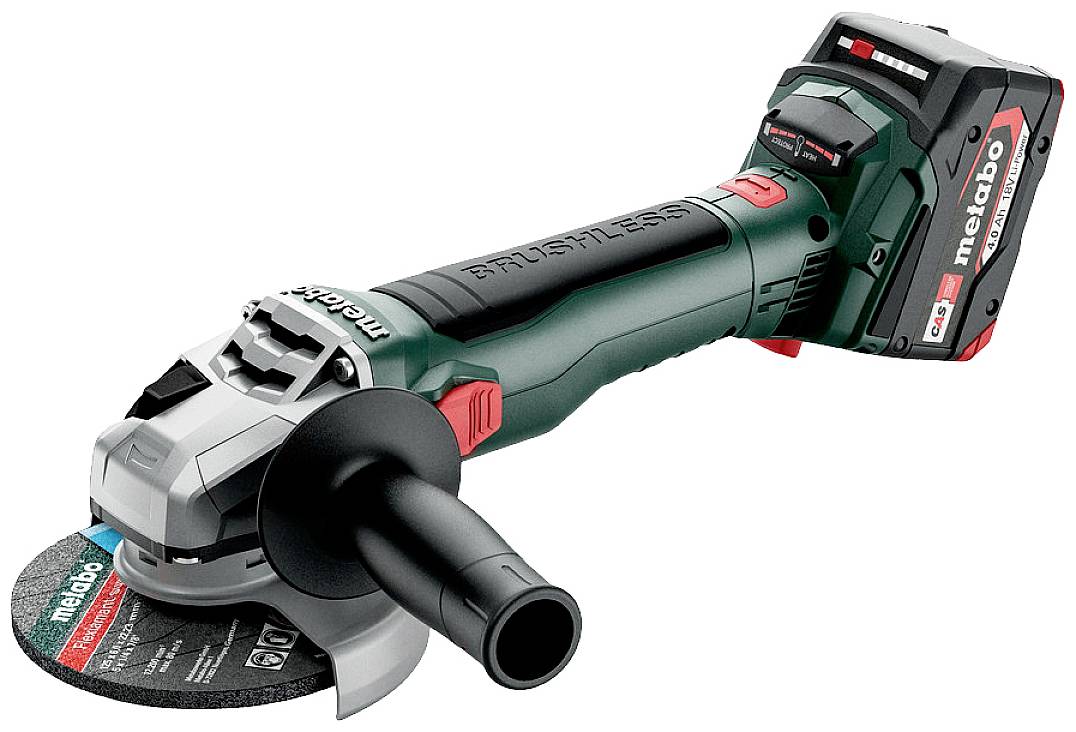 Metabo W 18 LT BL 11-125 613052510 Vinkelslip batteridriven 125 mm 18 V 4.0 Ah