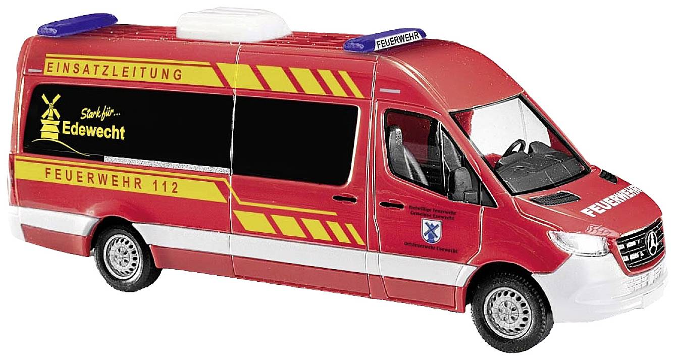 Busch 52617 H0 Hulpdienstvoertuig Mercedes Benz Sprinter Brandweer Edewecht
