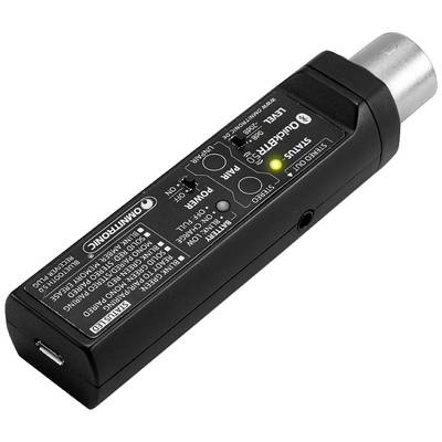 Omnitronic QuickBTR-5.0 XLR AptX Bluetooth audio prijímač Bluetooth verzie: 5.0, A2DP 10 m technológia AptX, integrovaný