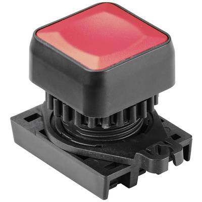 TRU COMPONENTS S2PRS-P1R tlačidlo štvorcový tvar červená 1 ks