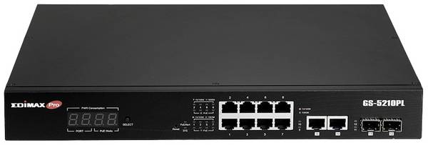 EDIMAX GS-5210PL sieťový switch 10 portů