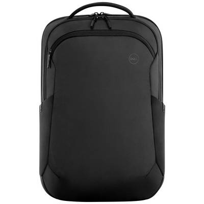 Čierny batoh na notebook s viacerými zipovými vreckami a horným úchytom, vhodný pre každodenné použitie.