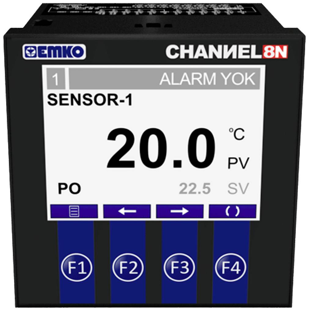 Emko CHANNEL8-N Tweestandenregelaar Temperatuurregelaar Pt100 -50 tot +400 °C Relais 5 A afbeelding