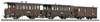 Liliput L340020 H0e súprava 3 2-nápravových osobných áut B14 a B17 Maintwg. PF51 Zillertalbahn