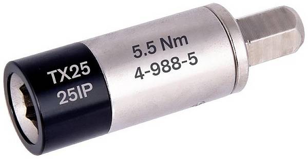 BERNSTEIN Tools for Electronics 4-988-5, momentový adaptér, prednastavené, 1/4" (6,3 mm), 5.5 Nm (max)