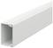 Biely káblový kanál v obdĺžnikovom tvare, otvorený na jednom konci. Často používaný na usporiadané vedenie káblov vo vnútorných priestoroch.