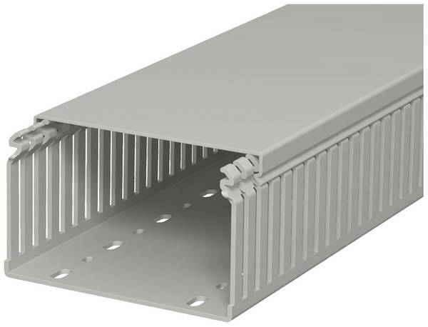 OBO Bettermann 6178330 káblový kanál horná časť (d x š x v) 2000 x 125 x 75 mm 4 ks sivá