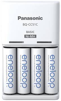 Panasonic Basic BQ-CC51 + 4x eneloop AA sieťová nabíjačka NiMH micro (AAA), mignon (AA)