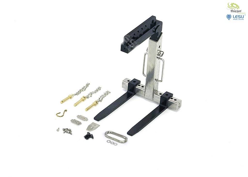 'Lesu Tamiya nákladné auto kĺbový hrebený prevod s príslušenstvom, znázornené na bielom pozadí. Produkt zobrazuje náhradné diely a držiak.'