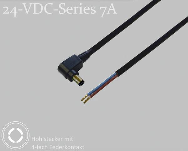 BKL Electronic 075910 DC konektor DC konektor - káblové koncovky 5.5 mm 2.1 mm   1.5 m 1 ks Single