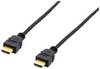 Equip HDMI prepojovací kábel Zástrčka HDMI-A 3.00 m čierna 119351 4K UHD, pozlátené kontakty HDMI kábel