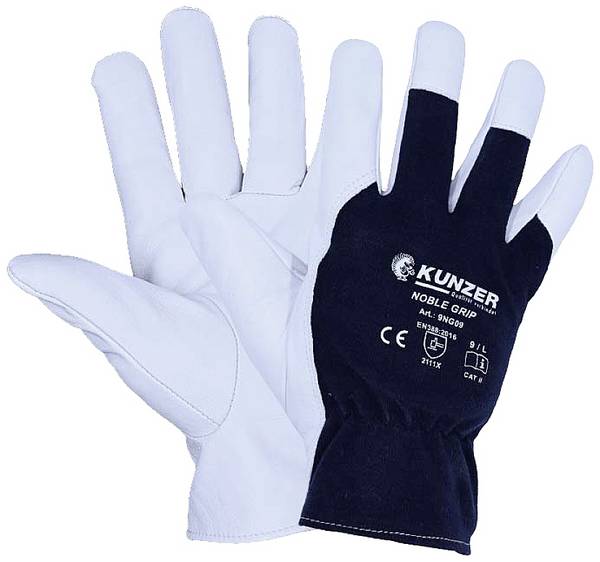 Kunzer  9NG10 bavlna, nappa kozinka montážne rukavice Veľkosť rukavíc: 10, XL   1 pár