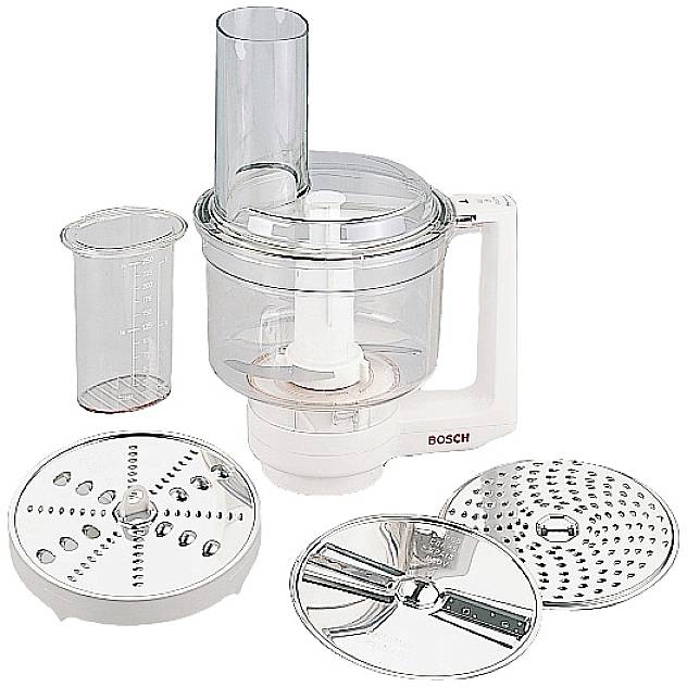 Bosch Haushalt MUZ6MM3 Grattugia elettrica Bianco, Trasparente