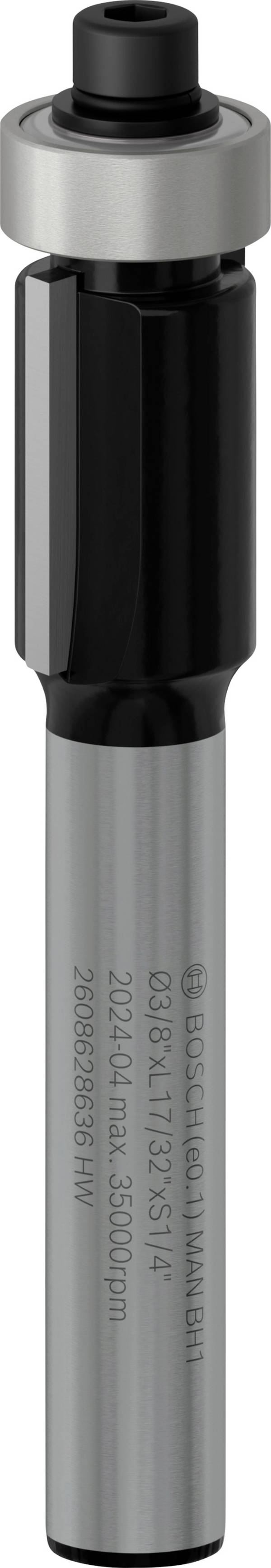 Bosch Accessories 2608628636 zarovnávacia fréza karbid wolframu    Dĺžka 56 mm Vonkajší Ø 9.5 mm Pracovná dĺžka 13.7 mm Ø hriadeľa 6.35 mm