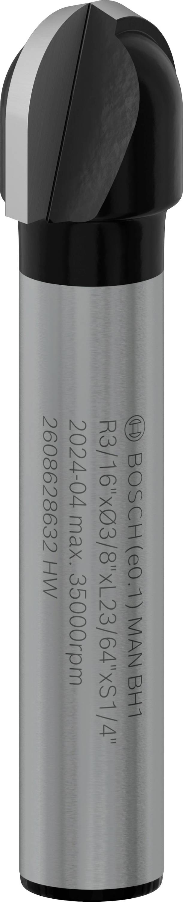 Bosch Accessories 2608628632 Halfrondprofielfrees Werklengte 9.20 mm Schachtdiameter 6.35 mm 1 stuks afbeelding