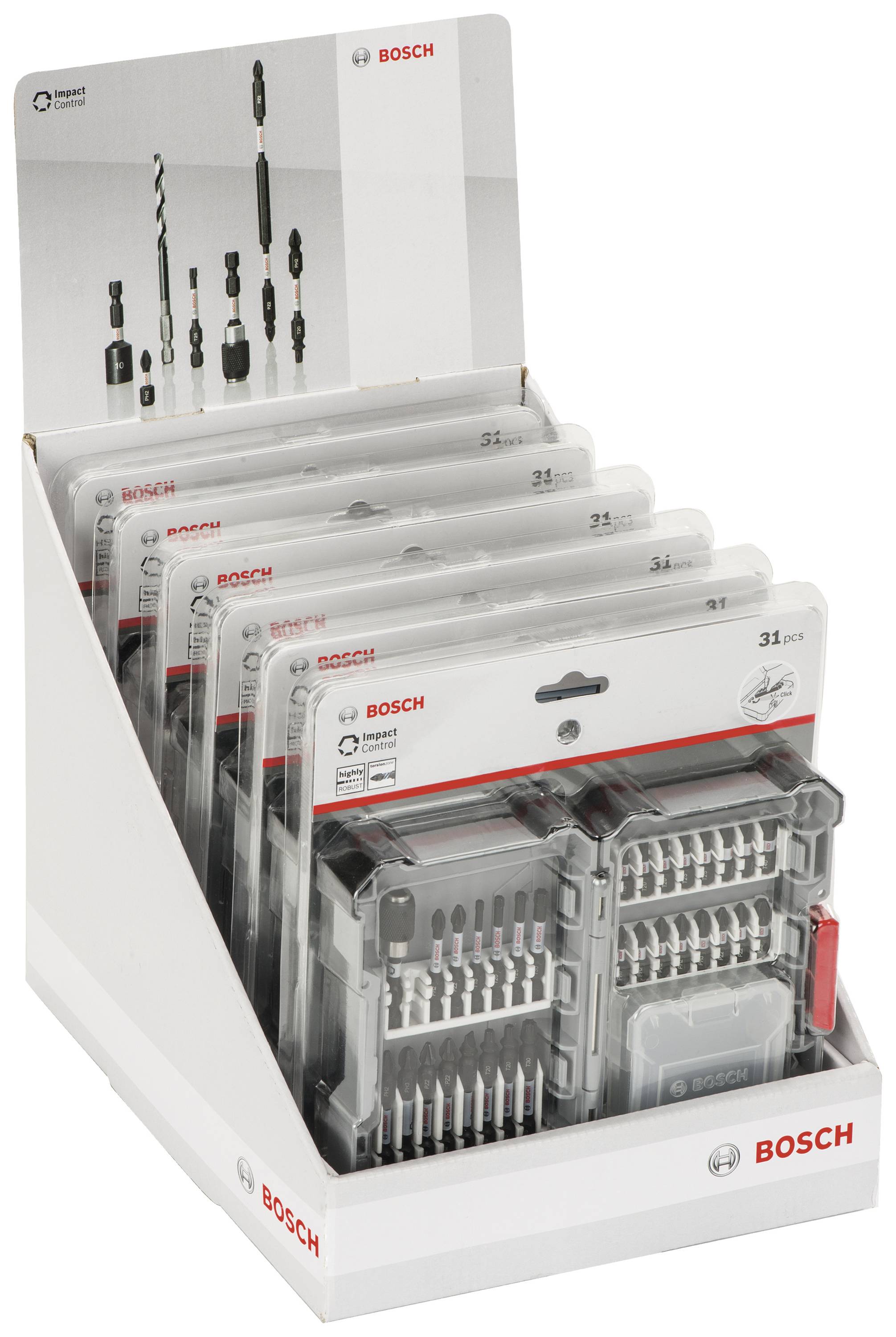 Bosch Accessories 2608522366 sada bitov, 31-dielna, krížový PH, krížový PZ, profil T-1