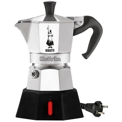 Bialetti New Moka Elettrika kávovar na espresso a cappuccino čierna, strieborná