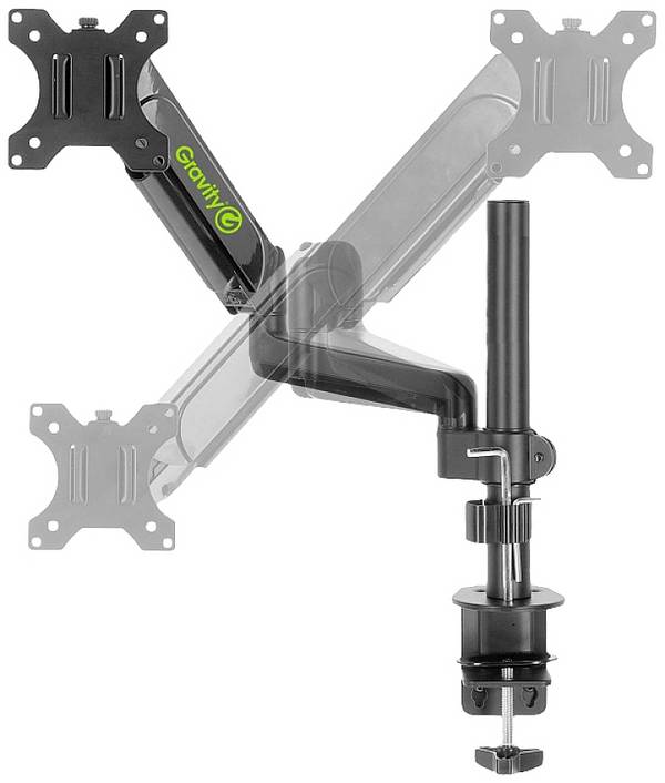 Gravity SA 6131 B  stolový držiak monitoru  33,0 cm (13") - 68,6 cm (27") nakláňací, výškovo nastaviteľný, otočný