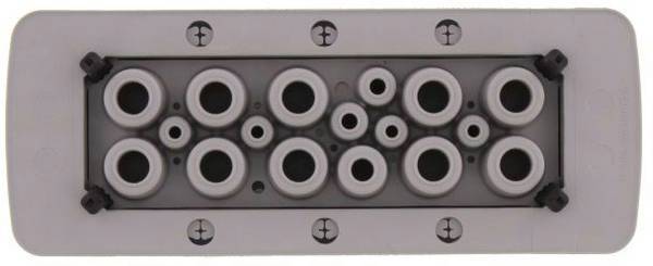 CONTA-CLIP KES-R 17/24 GR N/A skrutkovacie, s priepustnou membránou, klikacie upevnenie Priemer svorky (max.) 12.5 mm Hrúbka montážnej dosky (max.) 2 mm polyamid 6.6 sivá 1 ks