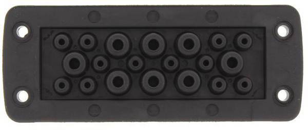 CONTA-CLIP KES 20/24 BK N/A s priepustnou membránou, skrutkovacie Pre montážny otvor s priemerom 5.5 mm Priemer svorky (max.) 10.5 mm polyamid 6.6 čierna 1 ks