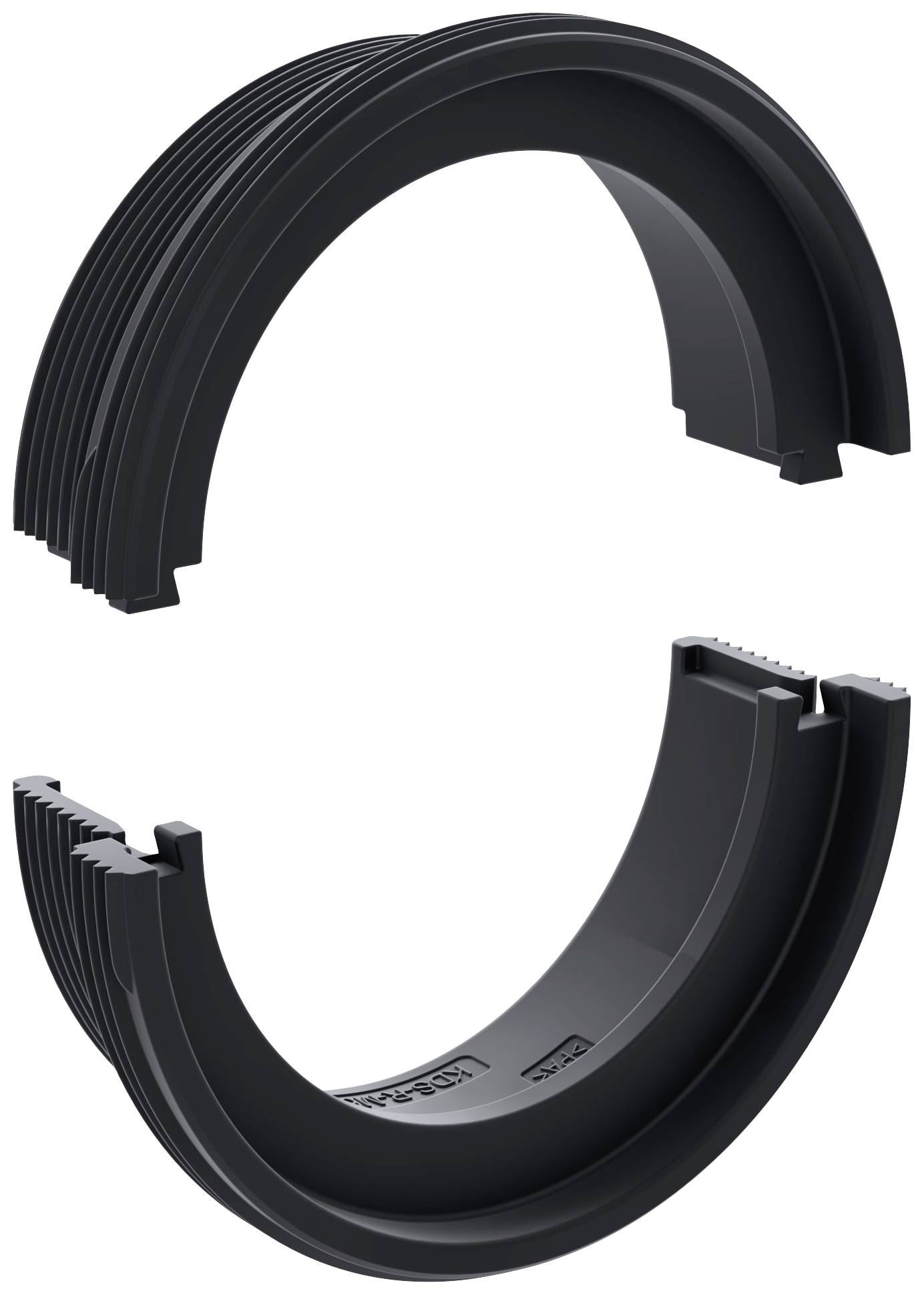 CONTA-CLIP KDS-RGA M63 BK Adattatori per filettatura e bloccaggio Spessore piastra (max.) 7 mm Poliammide 6.6 Nero 5 pz.