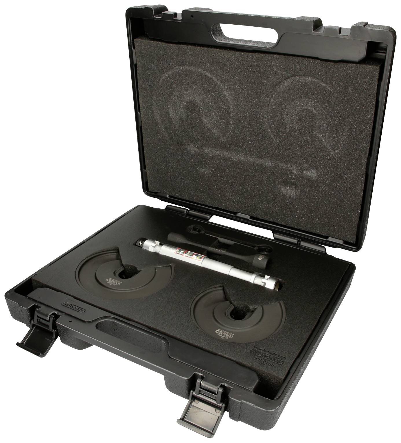 KS Tools 500.8755 Kit tenditore centrale telescopico universale per molle interne, 9 pz