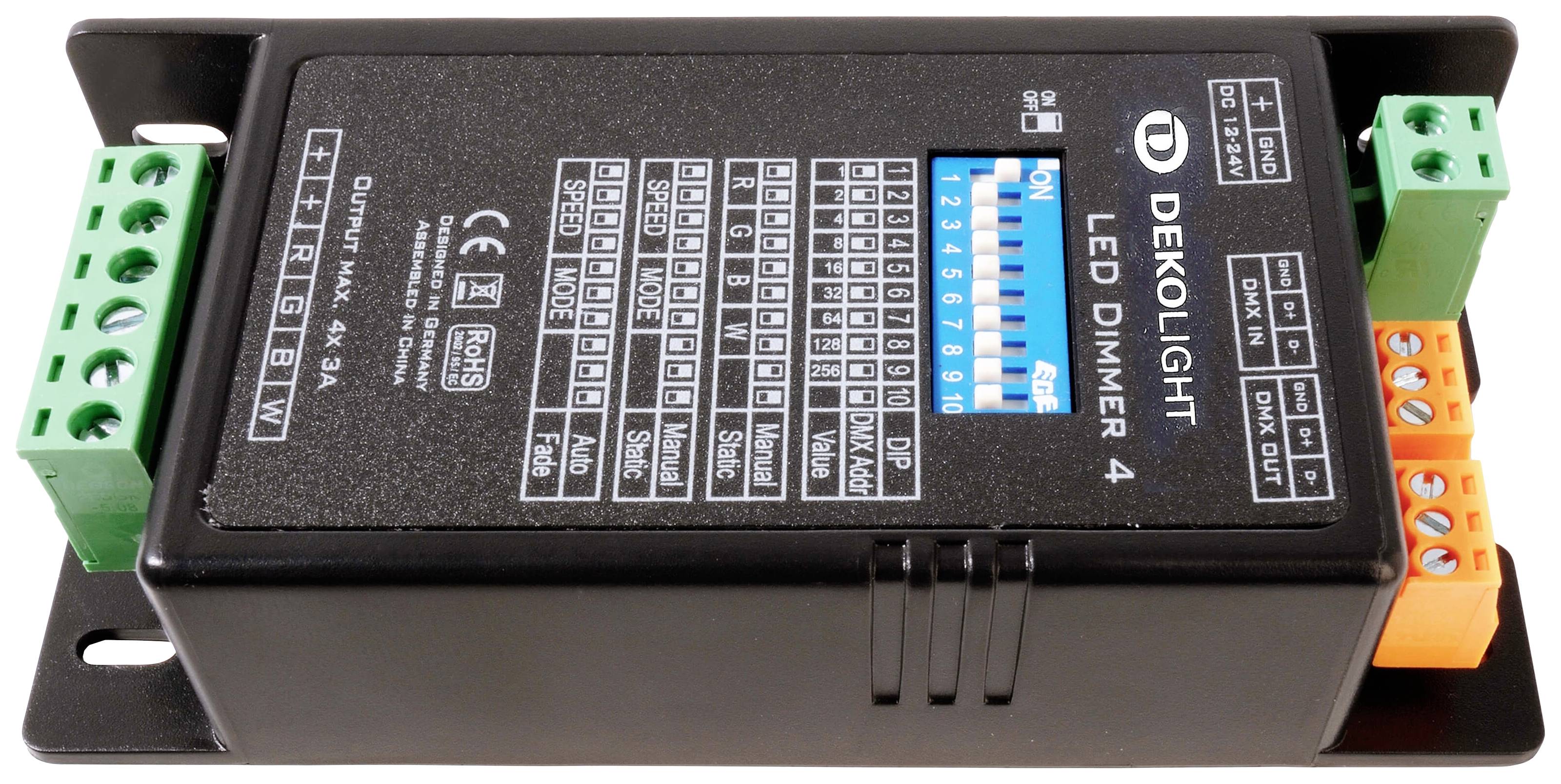 Deko Light LED DMX Dimmer 4 Driver per LED 480 W 20 A 12 - 24 V 1 pz.